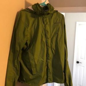 Green Men’s Marmot rain jacket
